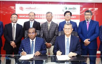 মিডল্যান্ড ব্যাংক ও জেনিথ লাইফ ইন্স্যুরেন্সের চুক্তি