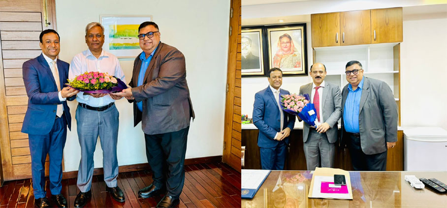 বিএসইসি’র দুই কমিশনারকে ফুলেল শুভেচ্ছা জানিয়েছেন বিএমএসএল ইনভেস্টমেন্ট ও সালতা ক্যাপিটাল