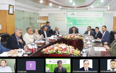 প্রগতি লাইফের বার্ষিক সাধারণ সভায় ১৫ শতাংশ লভ্যাংশ অনুমোদন
