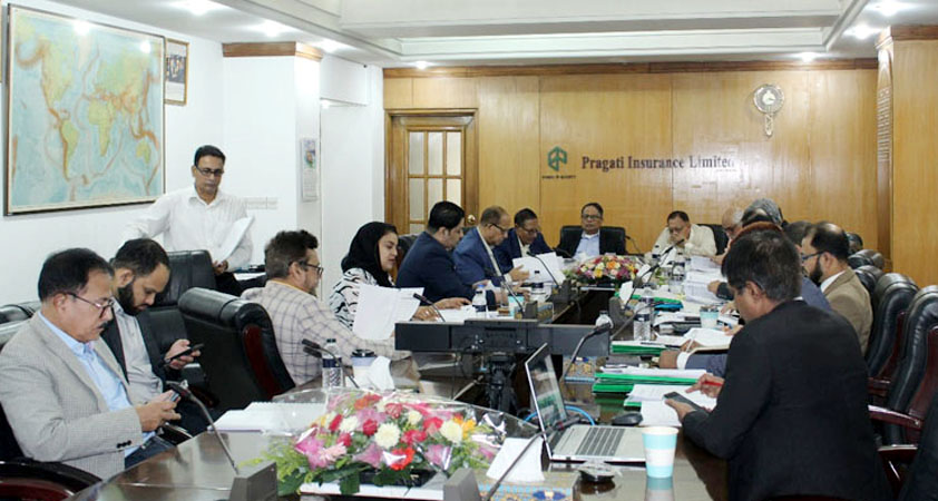 প্রগতি ইন্স্যুরেন্সের বোর্ড সভা অনুষ্ঠিত
