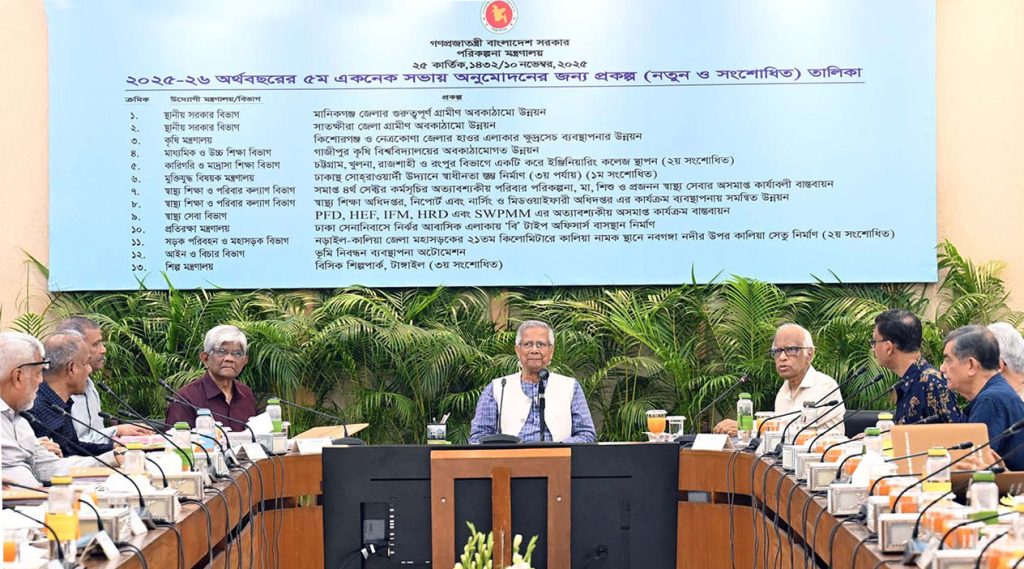 একনেকে ৭ হাজার ১৫০ কোটি টাকার ১২ প্রকল্প অনুমোদন