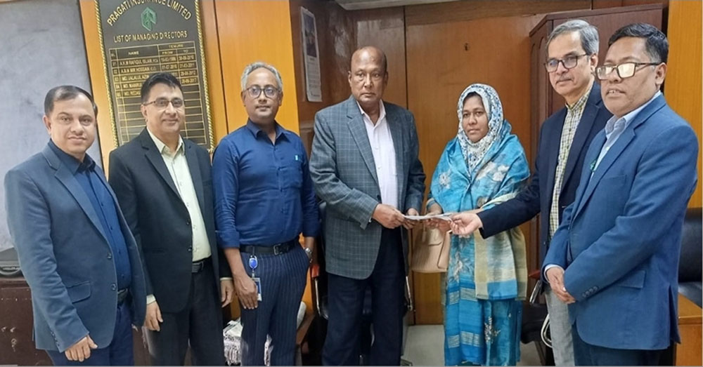 প্রগতি ইন্স্যুরেন্সের মোটর বীমা দাবি পরিশোধ